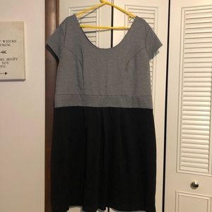 Black and gray dress